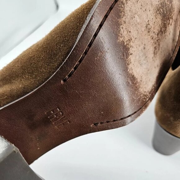 Frye Meghan Chestnut Suede Shootie Ankle Bootie Boot Womens Size 9 B - Picture 7 of 11